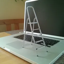 3D-printable scale model of a ladder