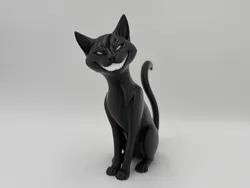 Dark Siamese Cat Sculpture