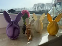 Easter egg with ears - Free 3D Print Model