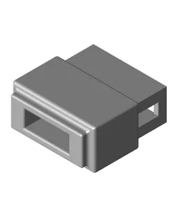 single DuPont wires to shrouded male dual row IDC