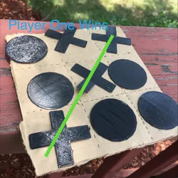Upcycling Game: Tic tac toe parts