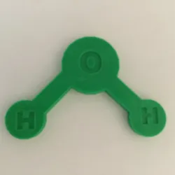 Water Molecule Coaster