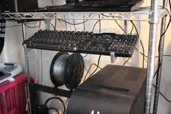 Wire Shelf Keyboard Holder