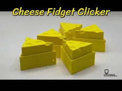 Cheese Fidget Clicker + Keychain - Free 3D Print Model