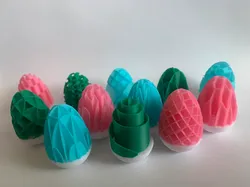 Easter Eggs - Infill Patterns - Free 3D Print Model