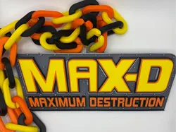 MAX-D MONSTER JAM HYPE CHAIN - Free 3D Print Model