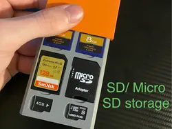 SD and micro SD card holder - Free 3D Print Model