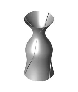 Three flute large vase