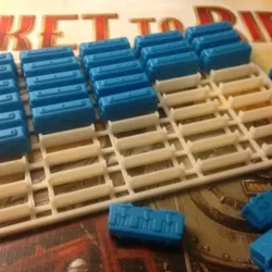 "Ticket to Ride" trains tray