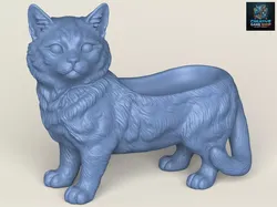Cute Kitten Soap Holder 3D print model