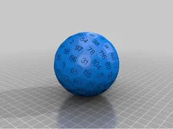 generated 120 faces dice