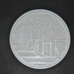 Happy 4th of July Coaster