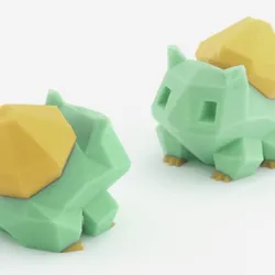 Low-Poly Bulbasaur - Multi and Dual Extrusion version