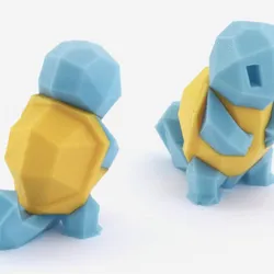 Low-Poly Squirtle - Multi and Dual Extrusion version