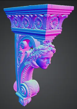 ornate architectural corbel