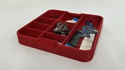 Parametric Stackable Build Tray (OpenSCAD / Wave Bottom)