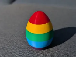 Small colorful Easter egg - Free 3D Print Model