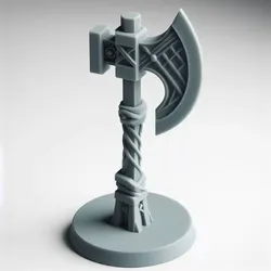 Decorative Battle Axe Wall Model 3D print model