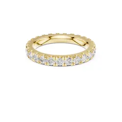 Full Eternity Round Diamond Wedding Band STL 3DM CAD 4 3D print model