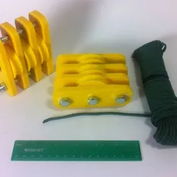 High Strength Paracord Block and Tackle Pulley
