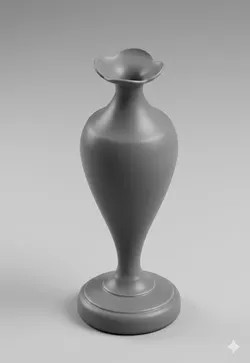 Minimalist Modern Ceramic Vase - 3D Print Ready 3D print model