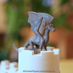The Dragon for 3D-printable Modular Castle Playset