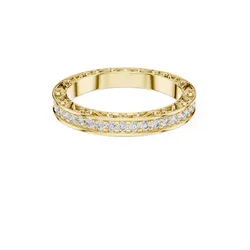 Vintage Eternity Diamond Band Milgrain Wedding Ring CAD 3D print model