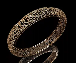 1500 Curved-Pattern Bangle 62MM-16gm 3D print model
