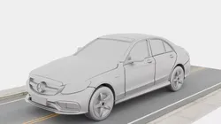 C-Class W205 Sedan - High Detail 1 64 Scale for 3D Printing 3D print model