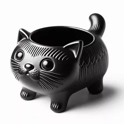 Cute Cat Shape Plant Pot 3D print model