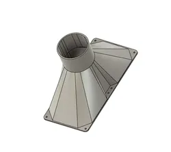 Dual 120mm to 3 inch Duct Adapter 3D print model