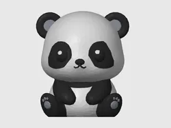 Mini panda bear - Free 3D Print Model