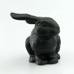 Stanford bunny resting on a pillow