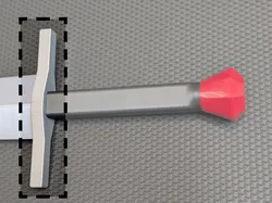 Straight Square Crossguard for MMLS - Free 3D Print Model