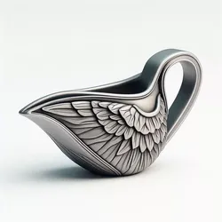 Wing Shaped Decorative Plant Pot 3D print model