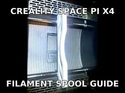 Creality SpacePi Space Pi X4 X4L Filament Spool Guide Fix - cliped