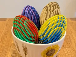 Easter Egg Sliceform [NO AMS] - Free 3D Print Model