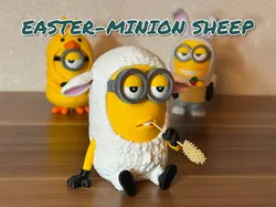 Easter-Minion Sheep - Free 3D Print Model