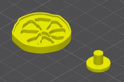 Lemon croc charm