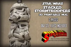 Star Wars Stacked Stormtroopers 3D Printable Mug 3D print model