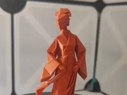 Woman Origami - Free 3D Print Model