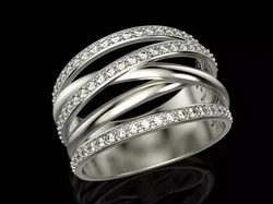 Multi band ring 3D print model