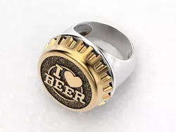 Ring beer cap 3D print model