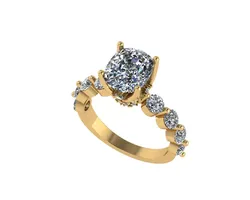 Women diamond ring 3d render 3D print model