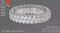 Brilliant ring 3D print model