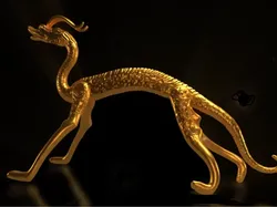 [Challenge] Crimson Gold Walking Dragon (Printer Performance Test) - Free 3D Print Model