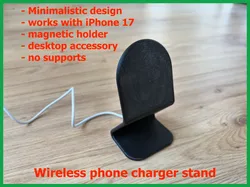 Wireless Phone charger stand - Free 3D Print Model