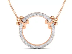 Women round necklace 3dm stl render detail 3D print model