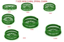 7 SIZE SET  SPIRAL 3D New CUBAN BRACELET OR CHAIN OR NECKLACE  3D Model Pack