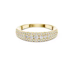 Diamond Pave Wedding Band STL 3DM CAD 3D print model